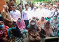 Sekda Jateng Sumarno, Wakil Menteri Kesehatan Benjamin Paulus Octavianus, dan Wakil Menteri Dalam Negeri Akhmad Wiyagus saat meninjau kegiatan ACF TBC di Desa Sukodono, Kecamatan Tahunan, Kabupaten Jepara, Selasa, 13 Oktober 2026. Foto: Ist.