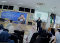 Pemaparan kuliah umum oleh Assoc. Prof. Dr. Gokhan Yagiz dari Osmaniye Korkut Ata University, Turki, dan Tokyo Metropolitan University, Jepang. Foto: Ist.