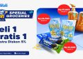 Promo Buy 1 Get 1 lewat program Tengah Bulan Cuan pada 15–16 Oktober 2026 yang dihadirkan Blibli. Foto: Ist.