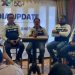 Jajaran pimpinan XLSMART memberikan keterangan pers di acara XL Ultra 5G+ Experience Jogja–Solo yang digelar di Kota Solo, Kamis (15/10/2026). Foto: Indospektrum.com