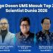 Tiga dosen UMS masuk top 2% scientist dunia 2026. Foto: Ist.