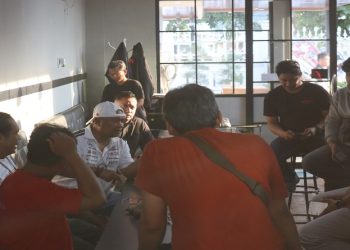 Kapolresta Surakarta, AKBP Condro Sasongko saat silaturahmi dengan insan pers. Foto: Ist.