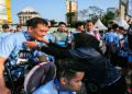 Gubernur Jawa Tengah Ahmad Luthfi mengikuti AHY Run Semarang 2026 pada Minggu, 18 Oktober 2026. Foto: Ist.