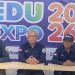Ketua Roemah Tiga, Prof Endra Joelianto bersama panitia memberikan keterangan pers terkait Edu Expo Roemah Tiga di Neo Solo Grand Mall pada 21-22 Oktober 2026. Foto: Indospektrum.com