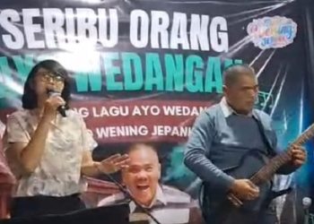 Duo Wening Jepank merilis lagu berjudul Ayo Wedangan di Wedangan Bu Siti, Selasa malam (20/10/2026). Foto: Ist.