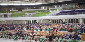 Suasana Sidang Senat Terbuka dalam Rangka Upacara Hari Jadi ke-68 UMS pada Sabtu (24/10/2026) di Gedung Edutorium KH Ahmad Dahlan. Foto: Ist.