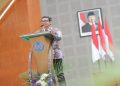 Wamen KKP, Prof. Dr. Irwan Meilano, S.T., M.Sc., menghadiri Upacara Hari Jadi ke-68 UMS, Sabtu (24/10/2026) di Gedung Edutorium KH Ahmad Dahlan. Foto: Ist.