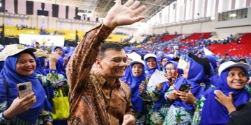Gubernur Ahmad Luthfi menghadiri Apel Akbar 10.000 Guru TK ABA se-Jateng dalam rangka Milad ke-107 TK ABA dan Milad ke-29 IGABA Jateng di GOR Jatidiri Semarang, Sabtu, 24 Oktober 2026. Foto: Ist.