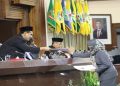 Wakil Gubernur Taj Yasin Maimoen menghadiri rapat paripurna DPRD Jateng di Gedung Berlian Semarang pada Senin, 26 Oktober 2026. Foto: Ist.