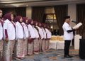 Prosesi pembacaan sumpah dokter oleh 42 dokter baru FK UMS. Foto: Ist.