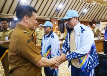 Gubernur Jawa Tengah, Ahmad Luthfi melepas pemberangkatan 31 atlet untuk ajang Pekan Special Olympics Nasional (Pesonas) II 2026 di Nusa Tenggara Timur (NTT). Foto : Ist.