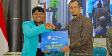 Mahasiswa FHIP UMS, Jody Julian Putra Caesar raih Most Inspiring Participant Future Leader Summit 2026. Foto : Ist.