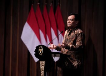 Gubernur Jateng Ahmad Luthfi saat menghadiri rapat koordinasi nasional Forum Perguruan Tinggi dalam Pemberdayaan Masyarakat di Balairung Universitas Kristen Satya Wacana (UKSW) Salatiga, Kamis (15/10/2026). Foto : Ist.