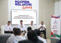 Wakil Gubernur Jawa Tengah Taj Yasin Maimoen saat konferensi pers di Kantor Gubernur Jawa Tengah, Rabu (21/10/2026). Foto : Ist.