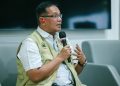 Kepala Pelaksana Harian (Kalakhar) Badan Penanggulangan Bencana  (BPBD) Provinsi Jawa Tengah, Bergas Catursasi Penanggungan saat menghadiri kegiatan co-working Space Rumah Rakyat, Kantor Gubernur Jawa Tengah, Kamis (22/10/2026). Foto : Ist.