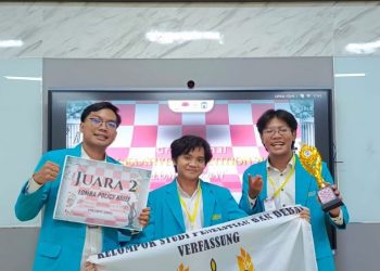 Tim FHIP UMS raih juara II Policy Brief 2026. Foto : Ist.