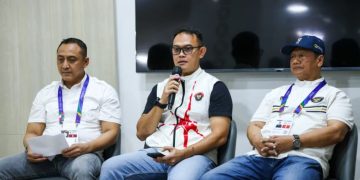 Komite Olahraga Nasional Indonesia (KONI) Jawa Tengah bersama panitia penyelenggara Pekan Olahraga Provinsi (Porprov) XVII Jateng 2026 mengevaluasi standar operasional prosedur (SOP) keselamatan atlet. Foto : Ist.